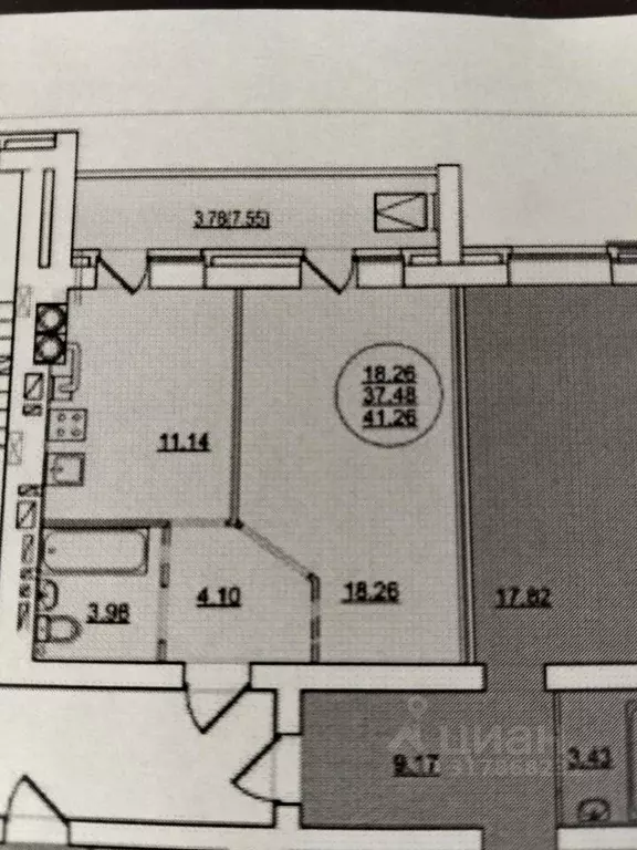 1-к кв. Марий Эл, Йошкар-Ола Театральный мкр, 280-й кв-л,  (46.12 м) - Фото 2