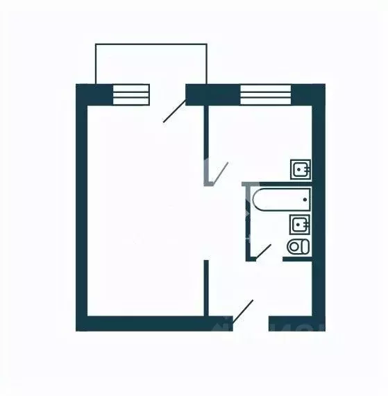 1-к кв. Новосибирская область, Новосибирск ул. Объединения, 82/1 (32.4 ... - Фото 2
