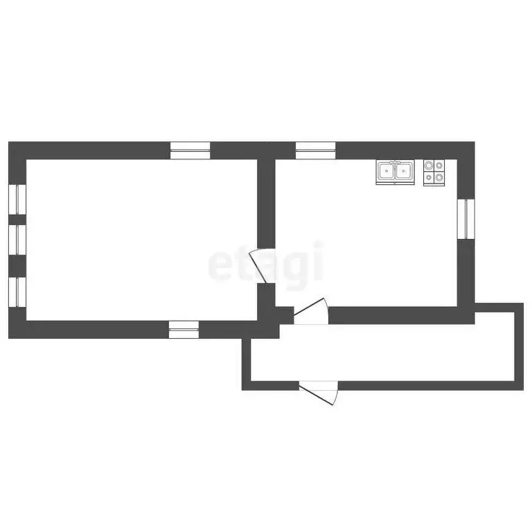 Дом в Бирск, улица Мира (34.4 м) - Фото 1