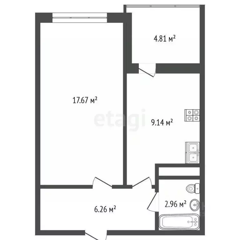 1-к кв. Краснодарский край, Анапа ул. Ленина, 190к2 (41.0 м) - Фото 1