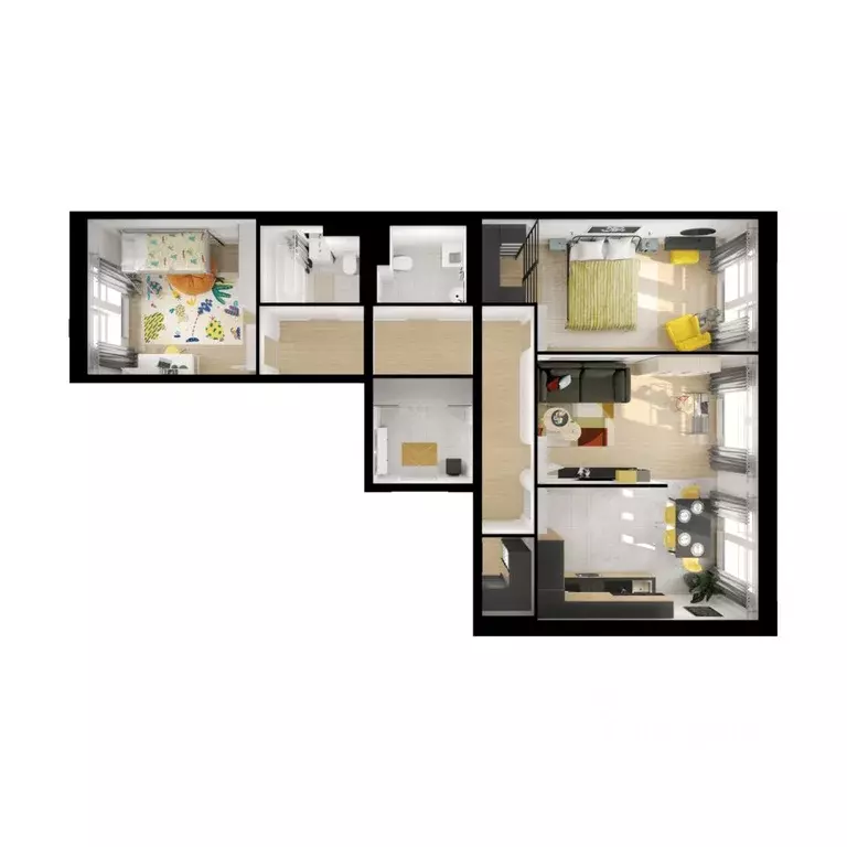 3-к кв. Москва Амурская ул., 2Ак1 (83.0 м) - Фото 2