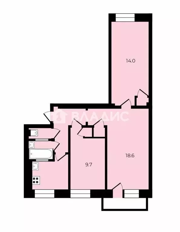 3-комнатная квартира: Москва, Озерковский переулок, 4 (56.3 м) - Фото 1