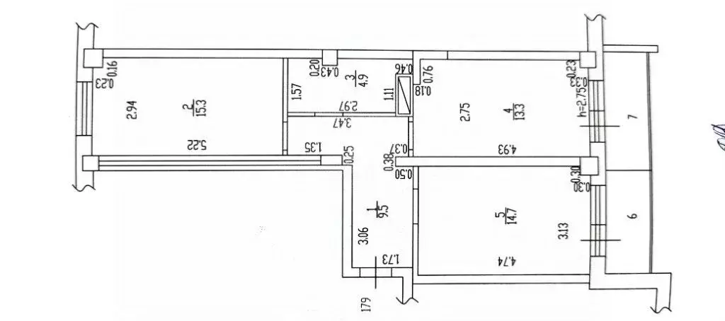 2-к кв. Алтайский край, Барнаул Партизанская ул., 92 (57.7 м) - Фото 2