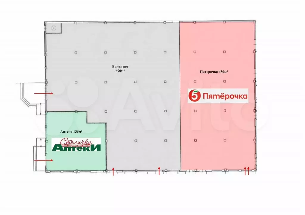 Торговая площадь, 690 м - Фото 0