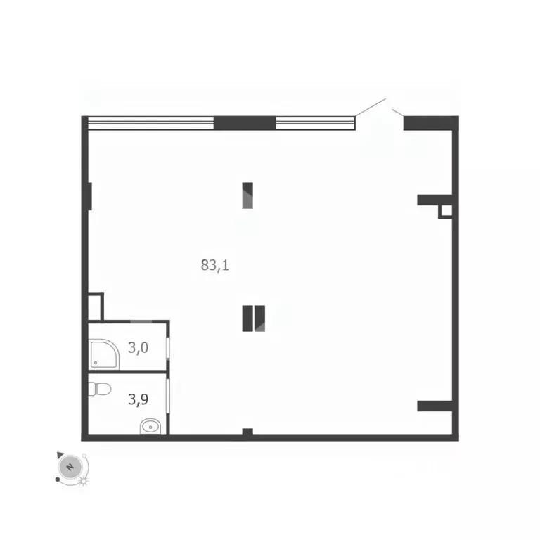 Помещение свободного назначения в Москва 3-я оч., Шагал жилой ... - Фото 2