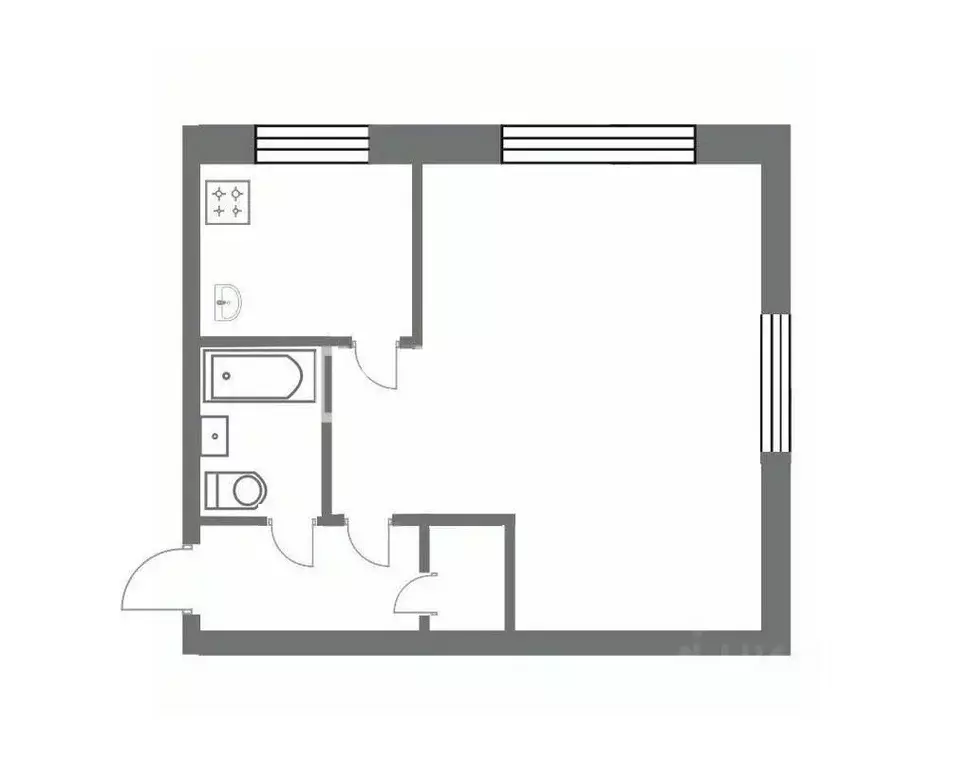1-к кв. Ивановская область, Иваново Свободная ул., 17 (30.0 м) - Фото 1