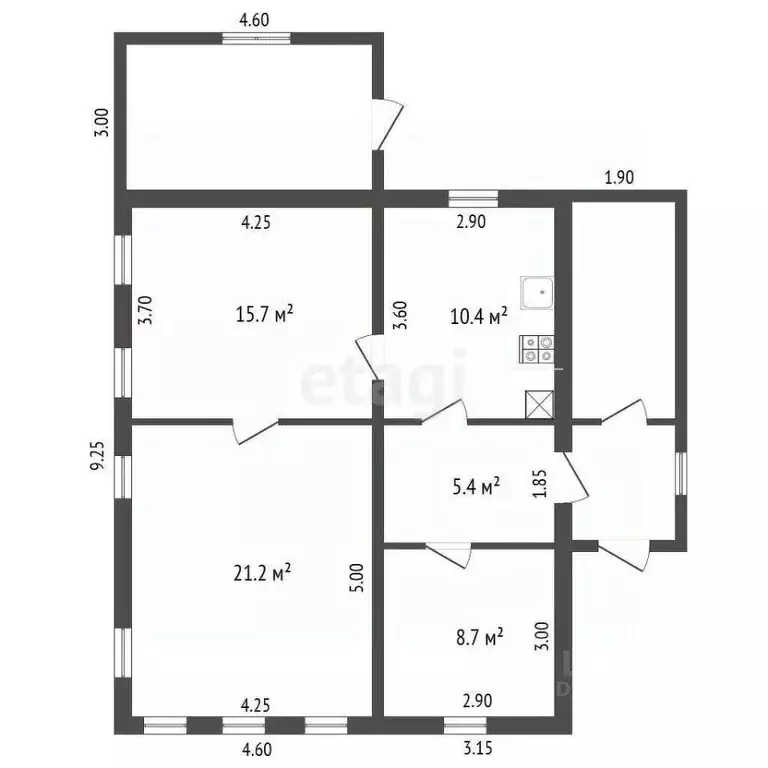 Дом в Мордовия, Саранск ул. Ухтомского, 31 (61 м) - Фото 0