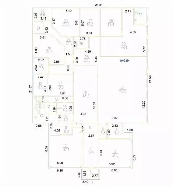 Помещение свободного назначения в Москва Суздальская ул., вл12Б (538 ... - Фото 2