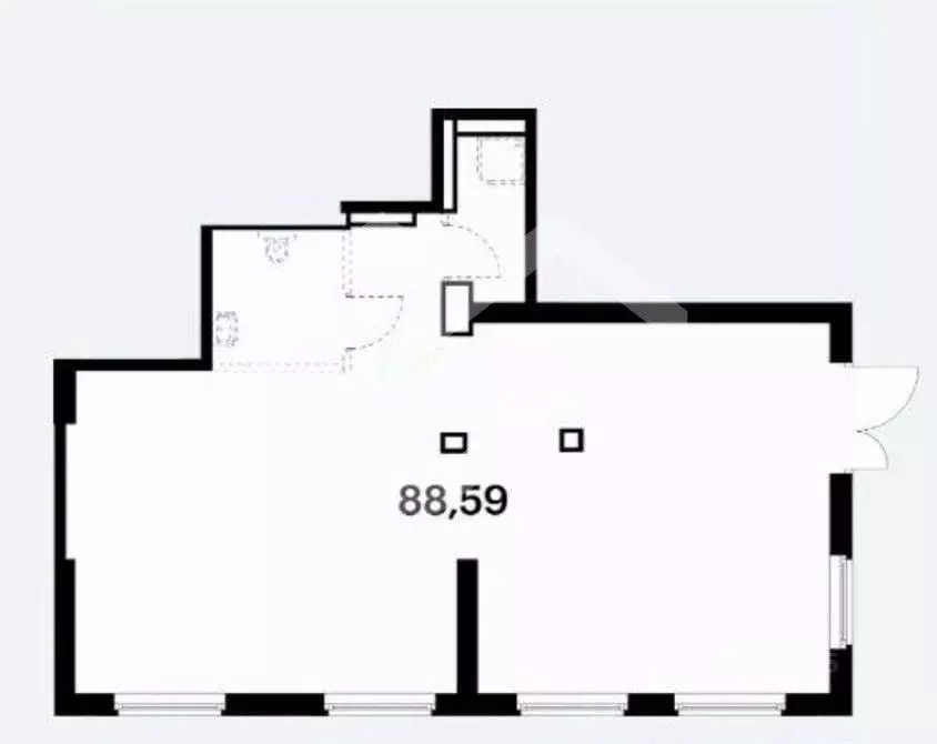 Помещение свободного назначения в Москва ул. Сокольнический Вал, 1 (88 ... - Фото 2