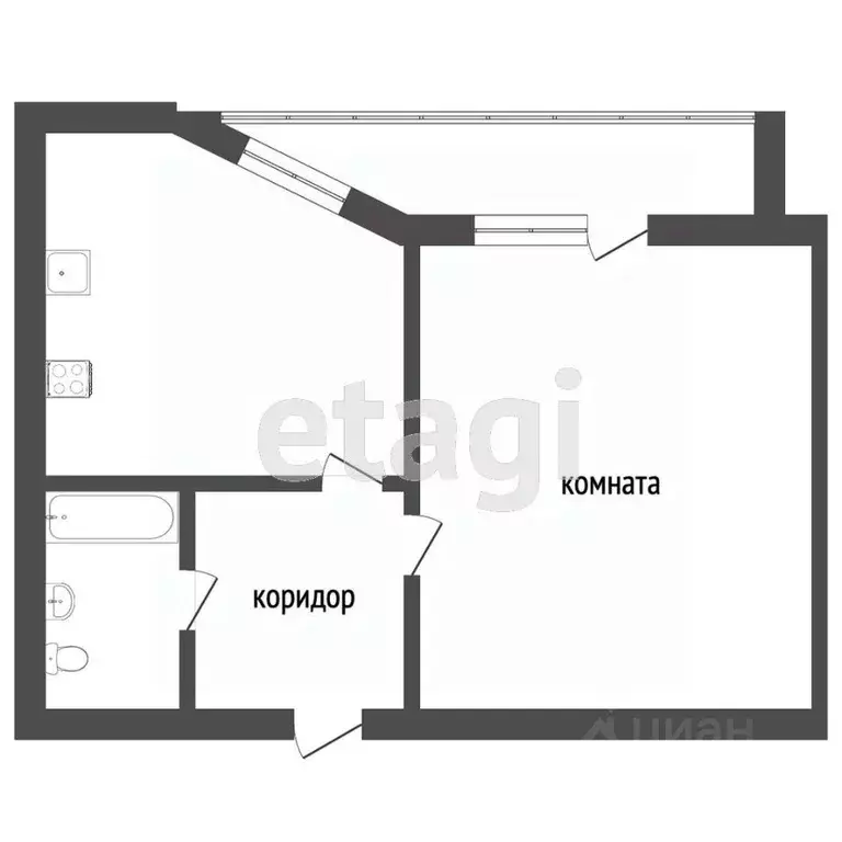 1-к кв. Ростовская область, Ростов-на-Дону Кузнечная ул., 64 (36.0 м) - Фото 1