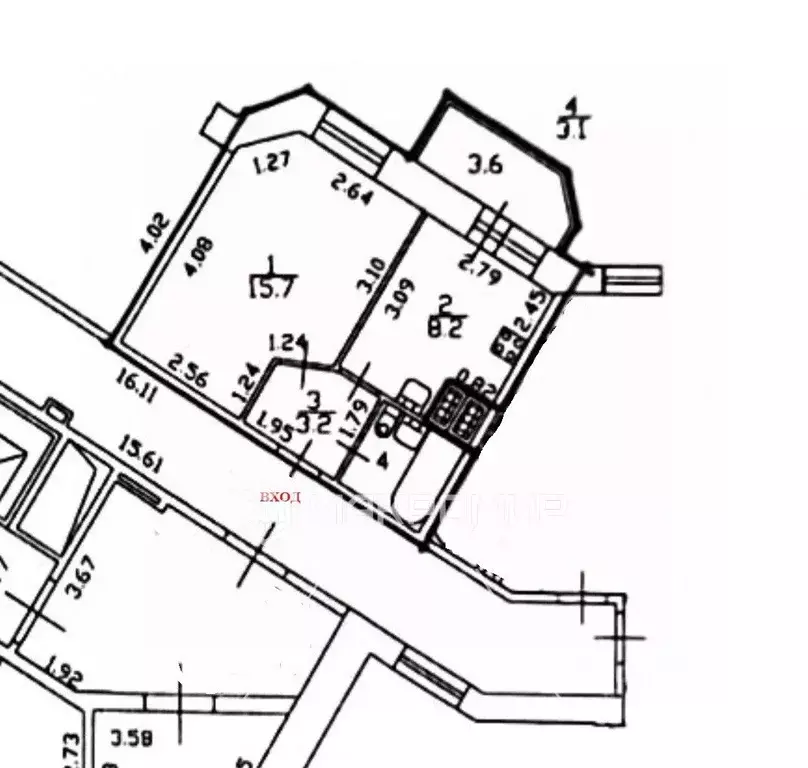 1-к кв. Санкт-Петербург Октябрьская наб., 124к7 (30.2 м) - Фото 2