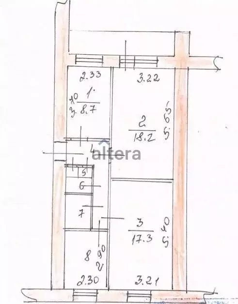 3-к кв. Татарстан, Казань ул. Восход, 3 (60.4 м) - Фото 2