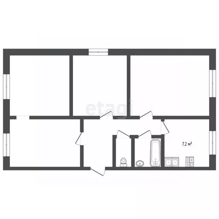 Комната Свердловская область, Екатеринбург ул. Посадская, 44к1 (7.2 м) - Фото 2