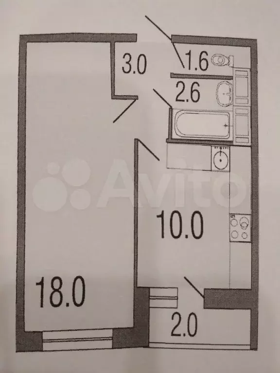 1-к. квартира, 45 м, 19/25 эт. - Фото 0