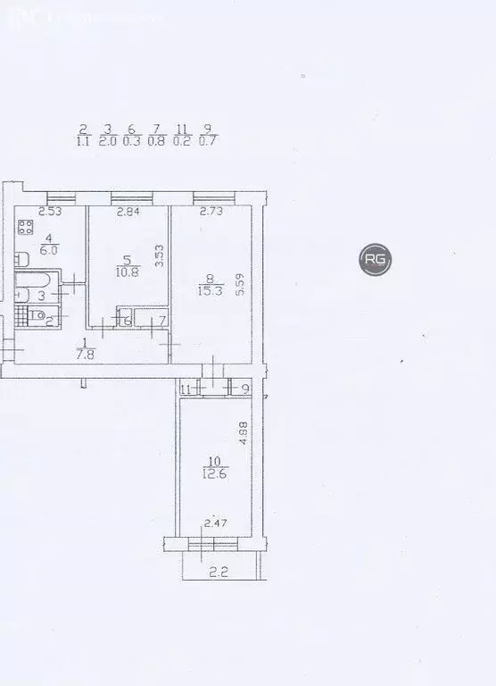 3-комнатная квартира: Санкт-Петербург, улица Лёни Голикова, 27к3 (57.6 ... - Фото 1