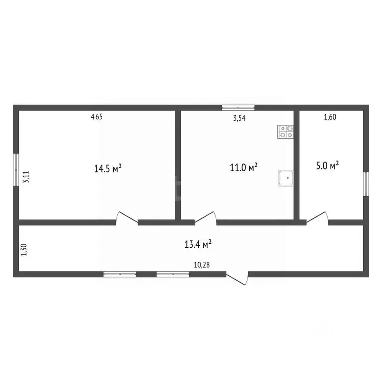 Дом в Калужская область, Малоярославецкий район, Коллонтай с/пос, д. ... - Фото 2