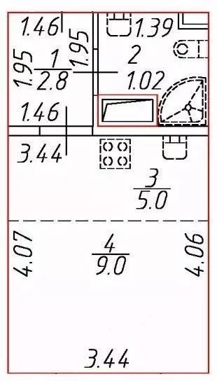 Студия Санкт-Петербург дор. Муринская, 25к1 (19.8 м) - Фото 2