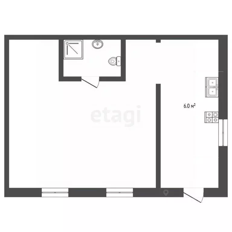 1-к кв. Воронежская область, Борисоглебск Красный мост мкр, ул. ... - Фото 0