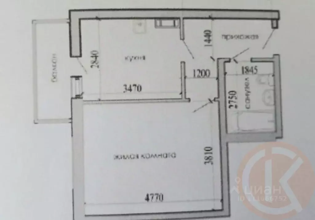 1-к кв. Крым, Евпатория просп. Победы, 93 (42.8 м) - Фото 2
