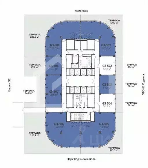 Помещение свободного назначения в Москва Ходынский бул., 20А/2 (284 м) - Фото 2