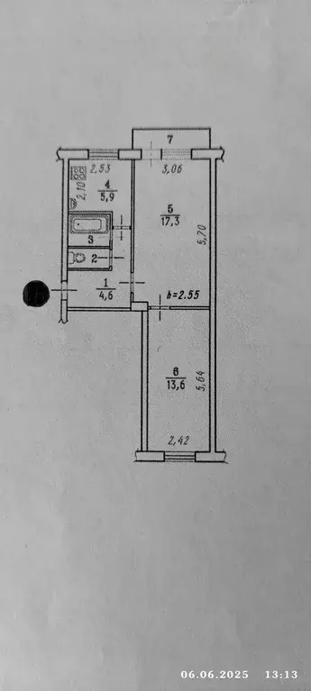 Продаётся 2-к квартира, 44.8 м - Фото 1