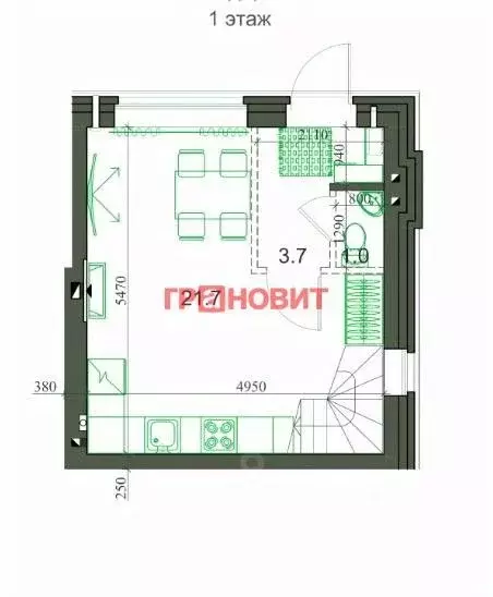 Таунхаус в Новосибирская область, Новосибирский район, Мичуринский ... - Фото 1