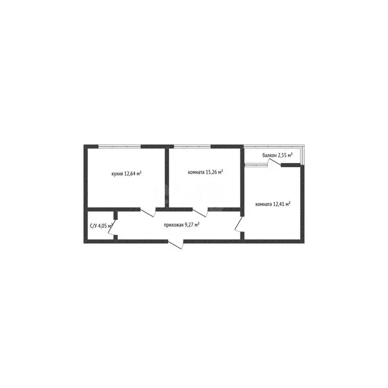 2-комнатная квартира: Абинск, Комсомольский проспект, 139 (57.6 м) - Фото 0