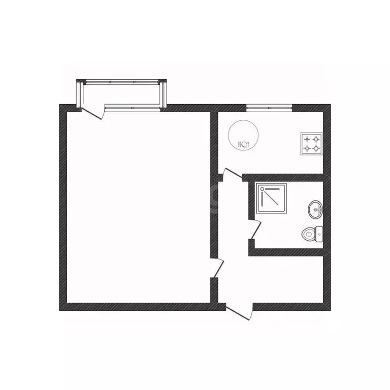 1-к кв. Смоленская область, Смоленск ул. Рыленкова, 5 (30.4 м) - Фото 2