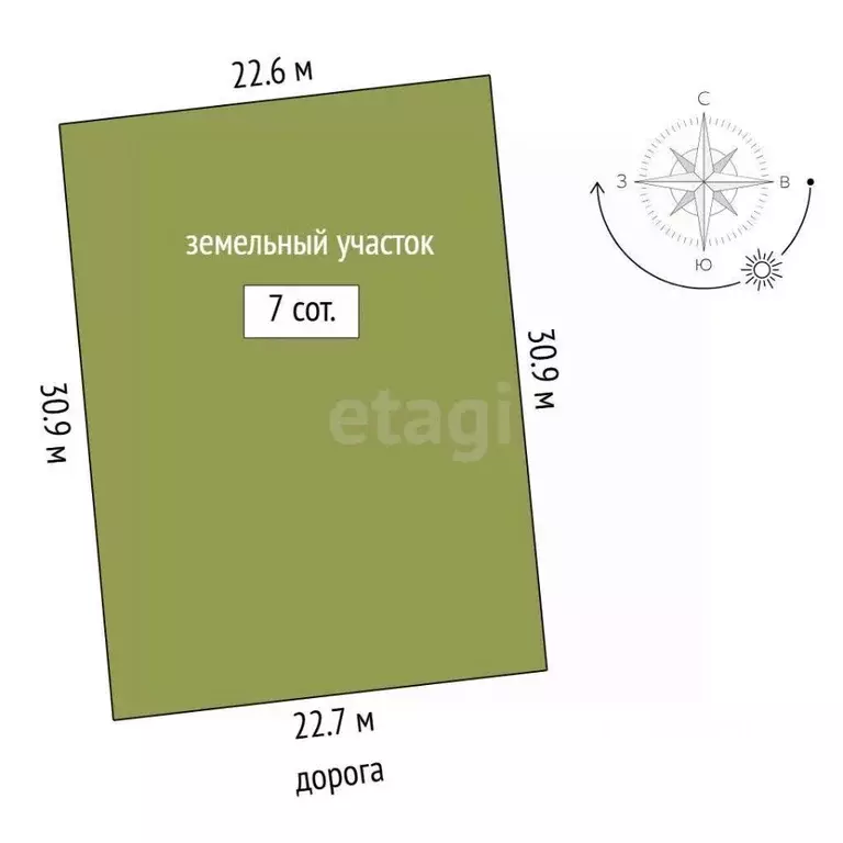 Участок в Тюменская область, Тюменский муниципальный округ, д. Елань  ... - Фото 2