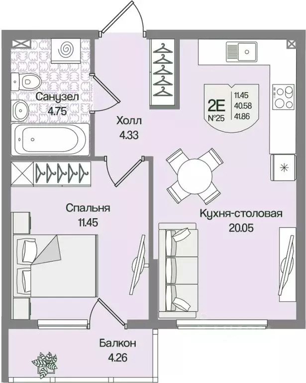 1-к кв. Ленинградская область, Всеволожский район, Бугровское ... - Фото 1