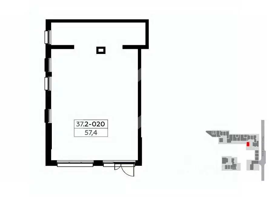 Торговая площадь в Москва № 167 кв-л,  (57 м) - Фото 2