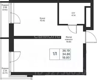 1-к кв. Татарстан, Казань ул. Назиба Жиганова, 4 (36.0 м) - Фото 2