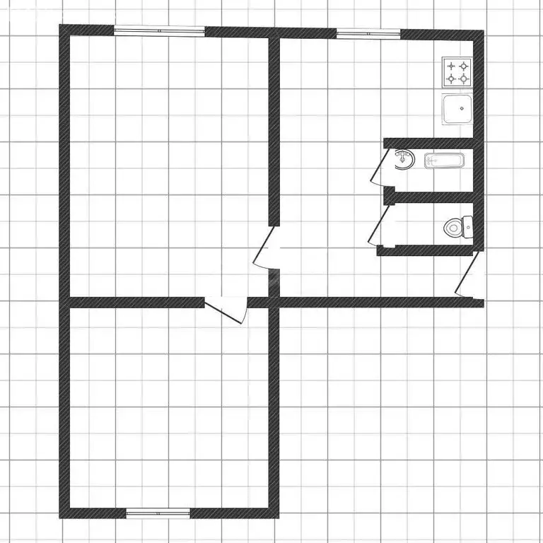 2-комнатная квартира: Киселёвск, улица Унжакова, 16 (44.2 м) - Фото 1