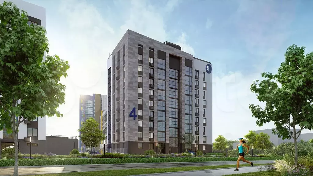 2-к. квартира, 65,5 м, 4/9 эт. - Фото 0
