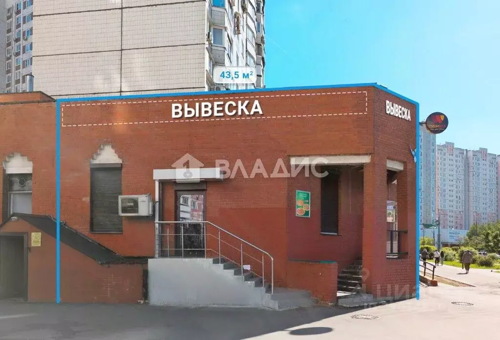 Торговая площадь в Москва Братиславская ул., 15К1 (44 м) - Фото 1