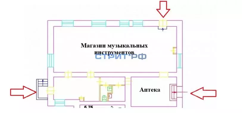 Торговая площадь в Москва ул. Правды, 7/9 (134 м) - Фото 2
