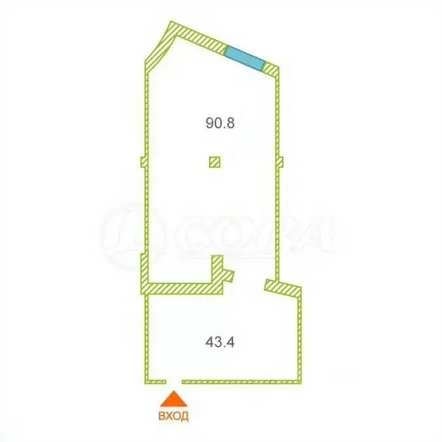 офис в тюменская область, тюмень ул. клары цеткин, 61к1 (134 м) - Фото 1