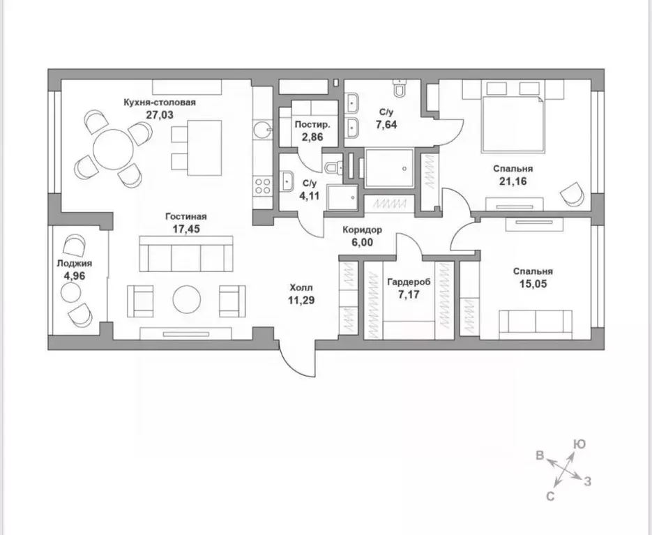 3-к кв. Москва ул. Сергея Бондарчука, 6 (125.0 м) - Фото 1