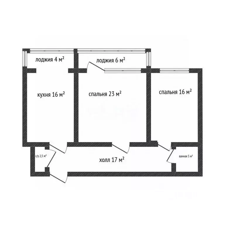 2-к кв. Адыгея, Майкоп Пионерская ул., 530 (76.2 м) - Фото 2