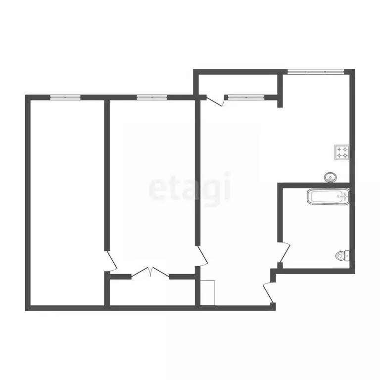 3-к кв. Иркутская область, Ангарск 6-й мкр, 15 (61.0 м) - Фото 1