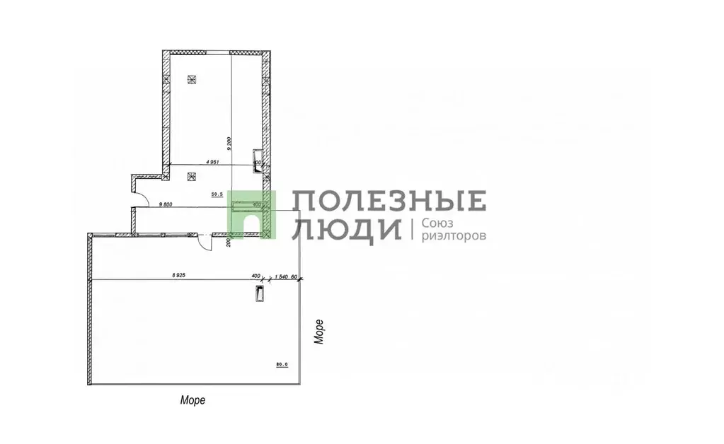 1-к кв. Севастополь ул. Адмирала Фадеева, 18 (130.0 м) - Фото 2