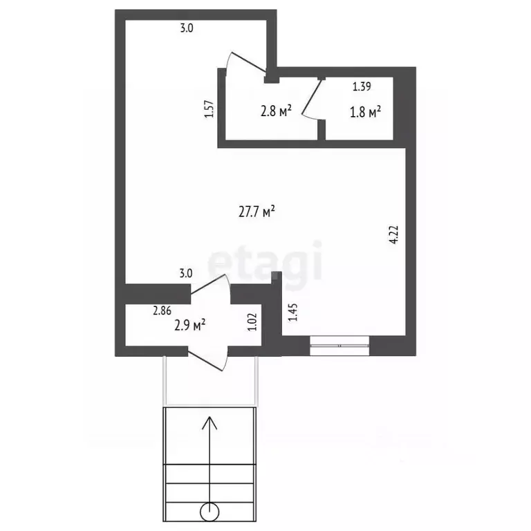 Помещение свободного назначения в Забайкальский край, Чита 1-й мкр, 4 ... - Фото 1