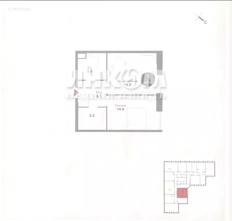 1-к кв. Москва Летниковская ул., 5С2 (48.4 м) - Фото 1