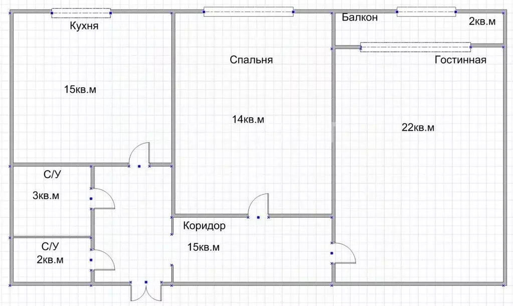2-к кв. Дагестан, Дербент ул. Х. Тагиева, 37 (56.0 м) - Фото 2