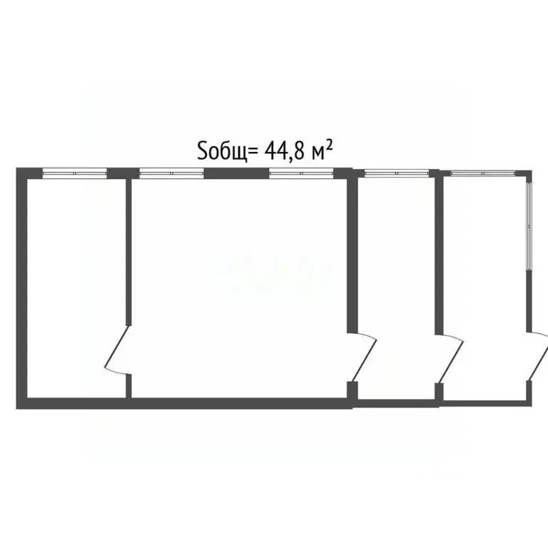 Дом в Брянская область, Брянск Коммунальная ул. (45 м) - Фото 1