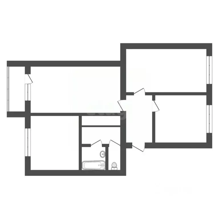 3-к кв. Амурская область, Благовещенский район, с. Чигири ... - Фото 1