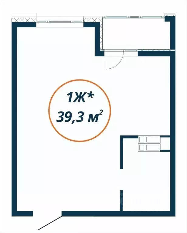 Студия Приморский край, Находка  (39.3 м) - Фото 1