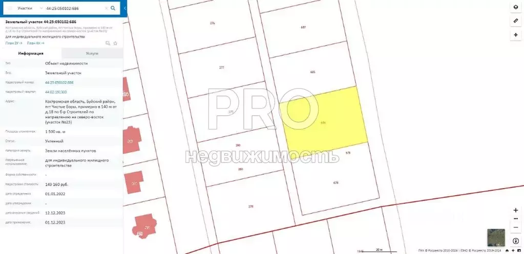 Участок в Костромская область, Буйский район, Чистые Боры городское ... - Фото 1