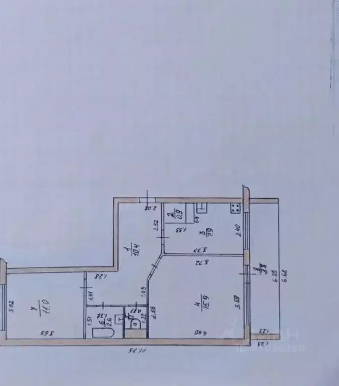 2-к кв. Татарстан, Высокогорский район, с. Чепчуги Советская ул., 19 ... - Фото 2