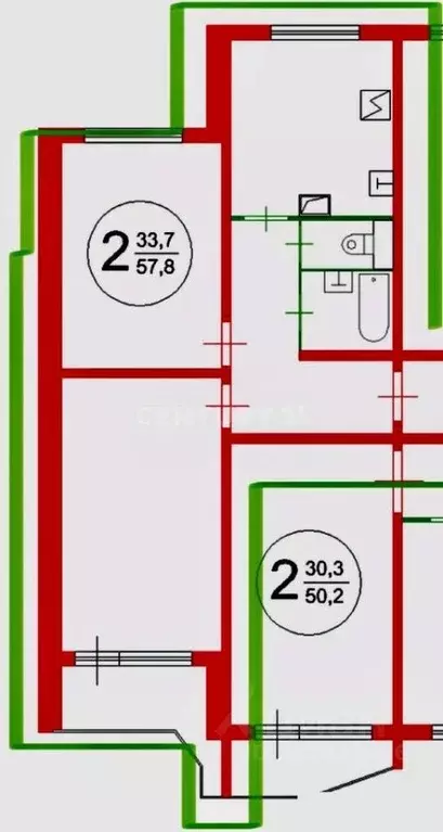 2-к кв. Москва ул. Островитянова, 25К1 (56.4 м) - Фото 1